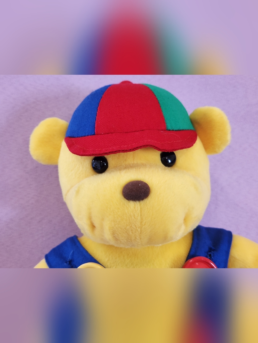 Vintage 90's Baby Gund 16in Teach Me Blossom Bear Educational Motor Skills Teddy